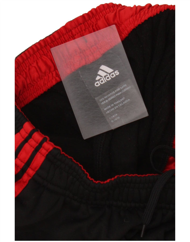 Adidas Mädchen-Trainingshose, 14–15 Jahre, Größe L, Schwarz, Polyester