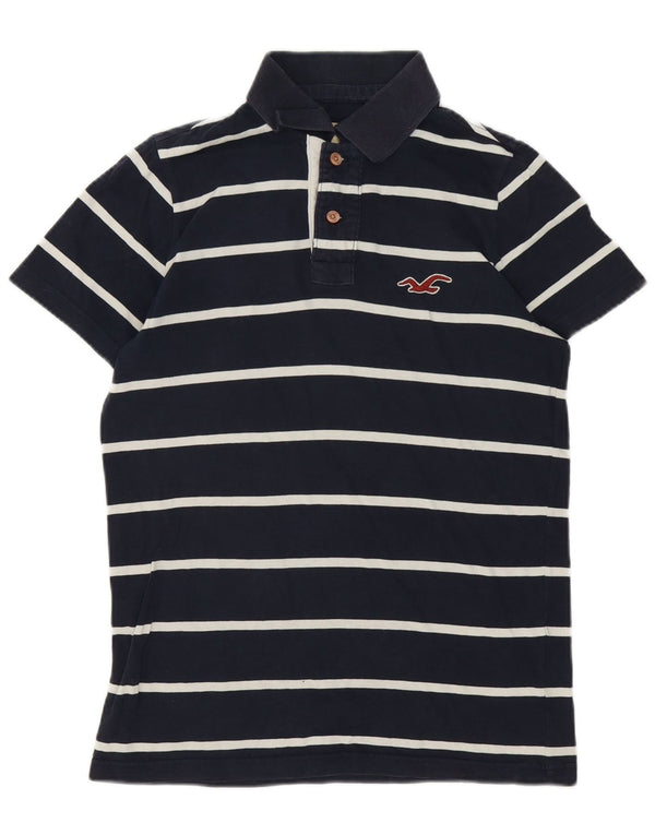Hollister Herren-Poloshirt, klein, Marineblau gestreift