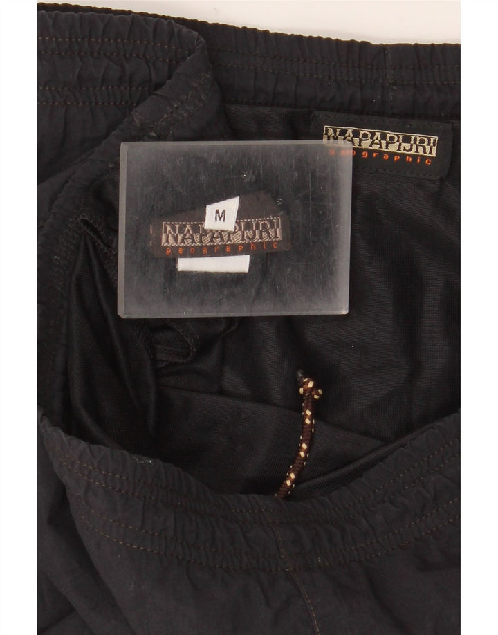 Napapijri Herren Geographic Badeshorts Medium Schwarz Polyamid