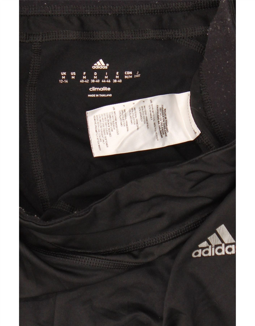 Adidas Damen Climalite Capri Leggings UK 12/14 Medium Schwarz Polyester