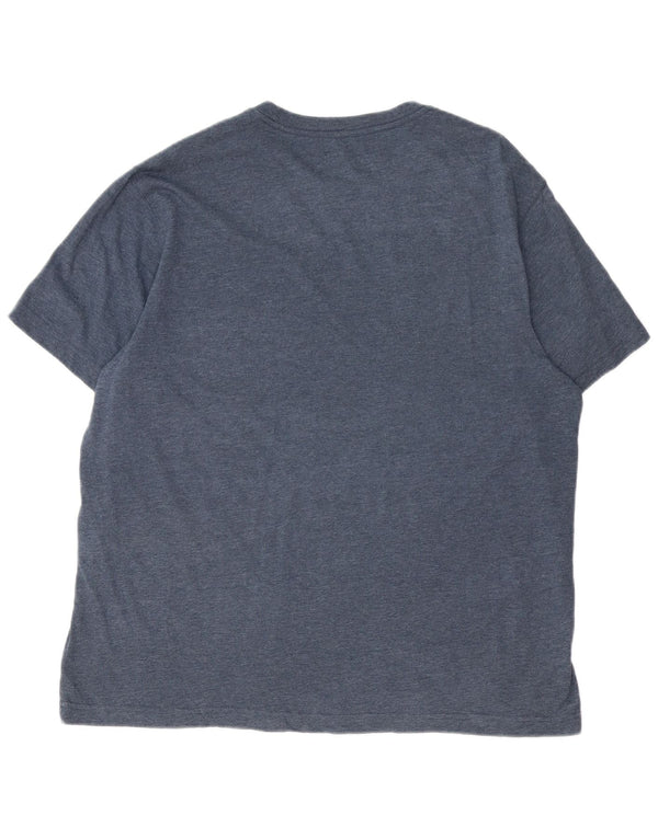 Eddie Bauer Herren-T-Shirt mit Grafik, groß, marineblau gesprenkelte Baumwolle