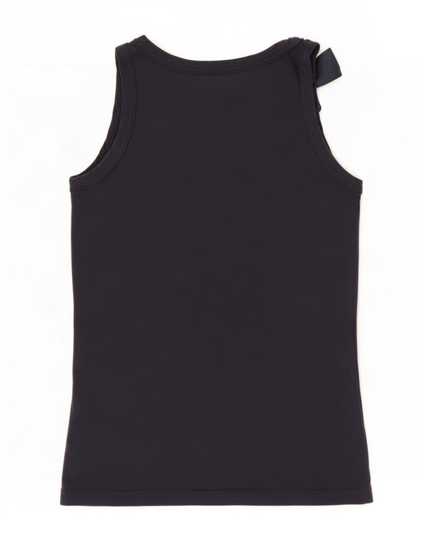 Benetton Mädchen-Trägershirt, 10–11 Jahre, XL, Marineblau, Baumwolle