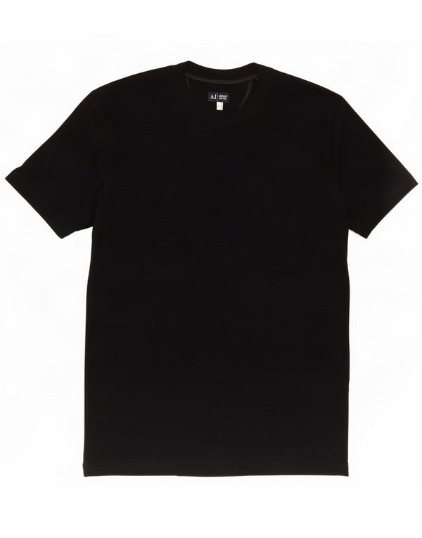 Armani Jeans Damen T-Shirt Top UK 14 Large Schwarz