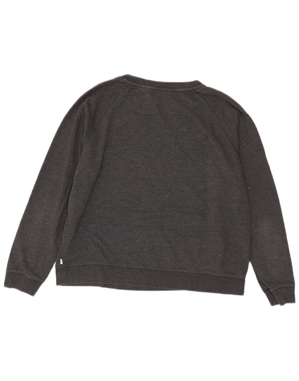 Levi's Damen Grafik-Sweatshirt-Pullover UK 18 XL Graue Baumwolle