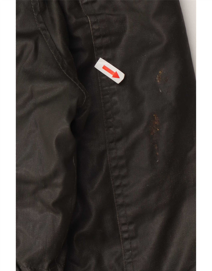 Threadbare Herren-Jacke aus gewachster Baumwolle mit Kapuze, Größe 40, Grün