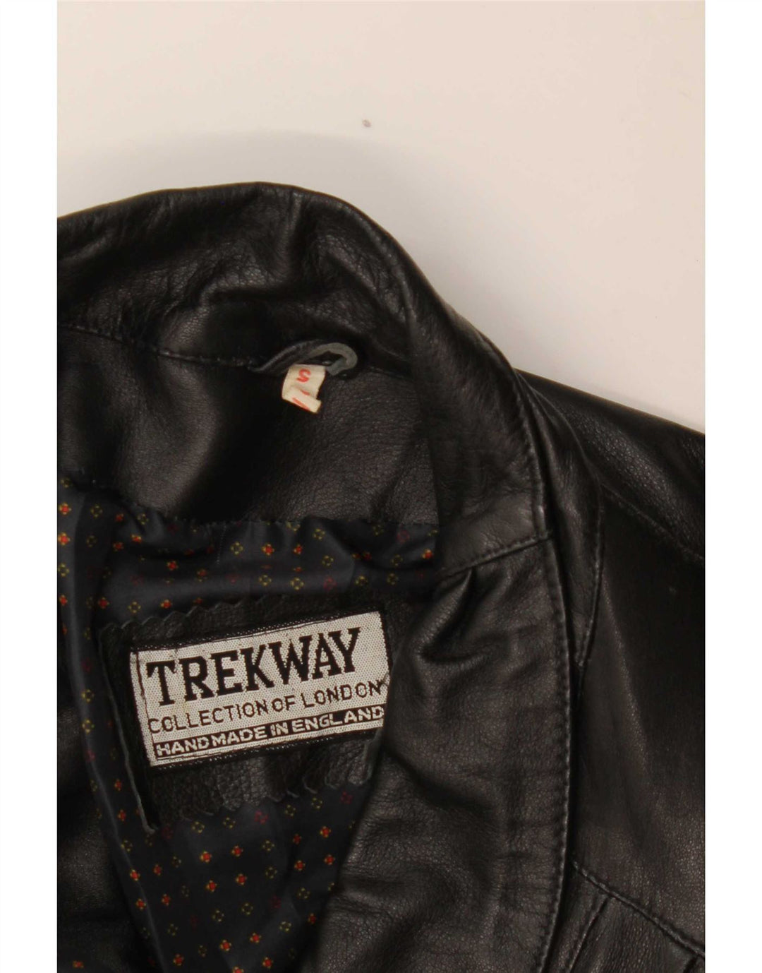 Trekway Damen Ledermantel UK 10 Small Schwarz