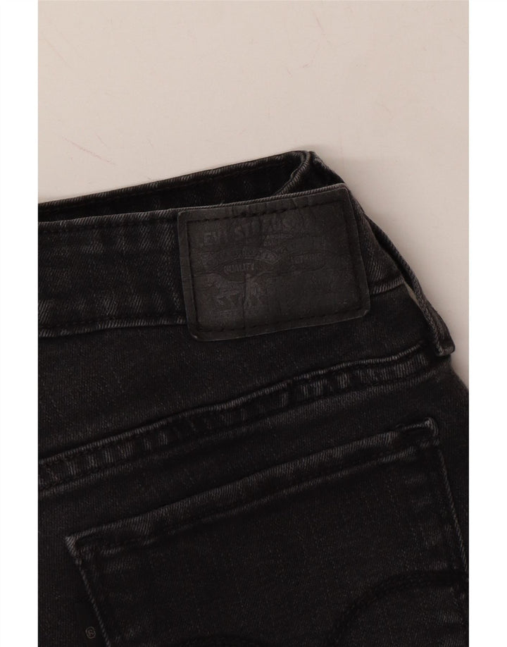 LEVI'S Womens 712 Slim Jeans  W29 L26 Black Cotton Vintage Levi's and Second-Hand Levi's from Messina Hembry 