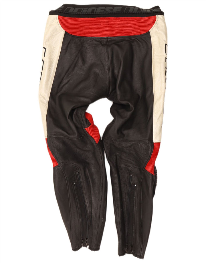 Dainese Herren-Grafik-2-teiliges Set, Größe 50, klein, W34, L28, schwarzer Biker