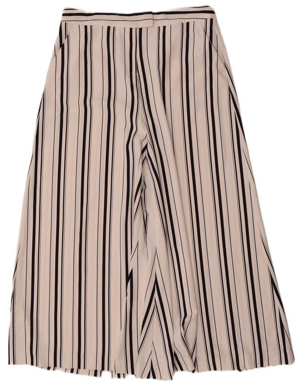 Marks & Spencer Damen-Hose mit hoher Taille, kurz geschnitten, UK 12, M, W30, L24, Weiß
