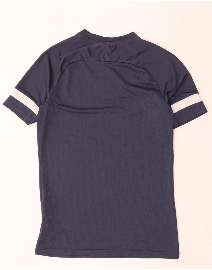 Nike Herren Dri Fit T-Shirt Top Small Marineblau Colourblock Polyester
