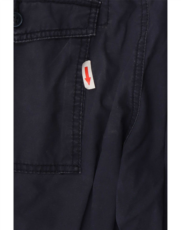 Calvin Klein Herren Chino-Shorts W32 Medium Navy Blue Cotton