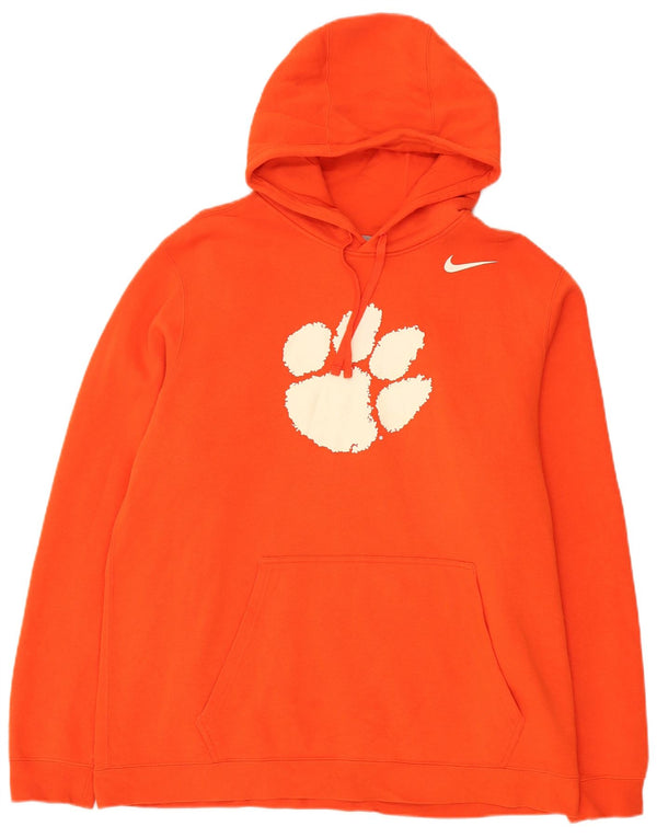 Nike Herren Clemson Tigers Graphic Hoodie Pullover XL Orange Baumwolle