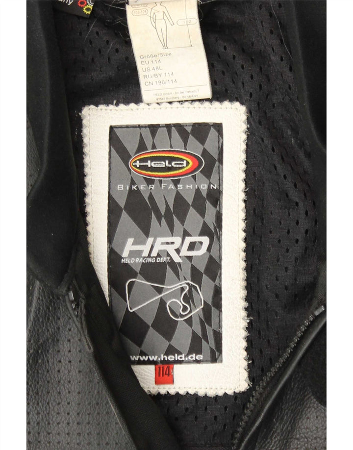 Held Herren Motorstyle Graphic Racer Jacke Größe 48 XL Schwarz Colourblock