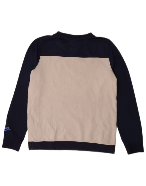 Nike Grafik-Sweatshirt für Jungen, 13–14 Jahre, XL, Marineblau, Farbblock