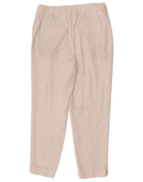 Marks & Spencer Herren Tapered Chinohose UK 10 Small W26 L25 Weiß