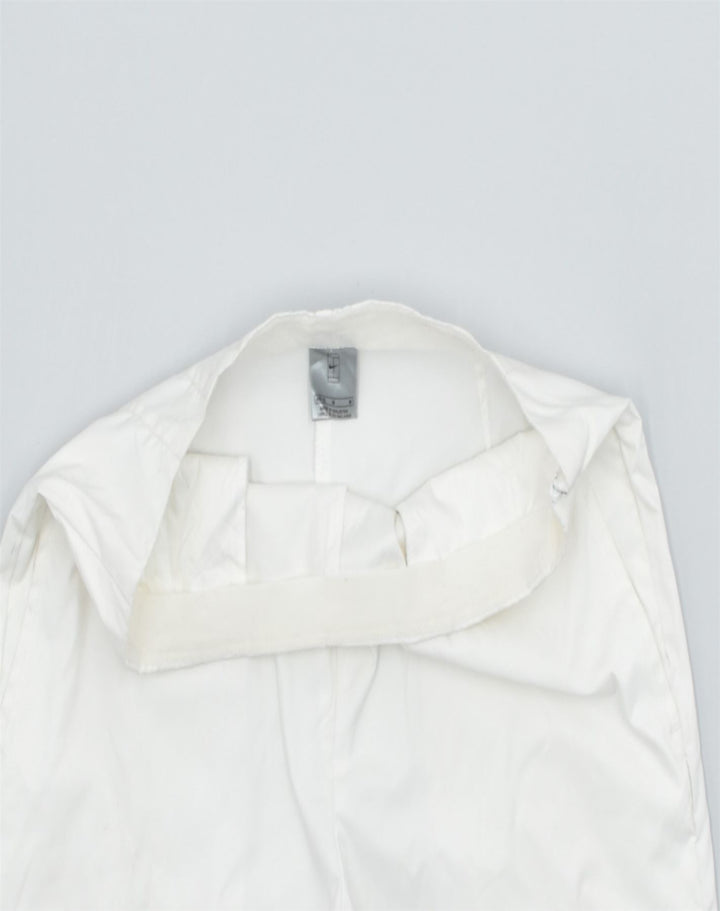 NIKE Womens Chino Shorts Medium White Polyester Sports | Vintage | Thrift | Second-Hand | Used Clothing | Messina Hembry 