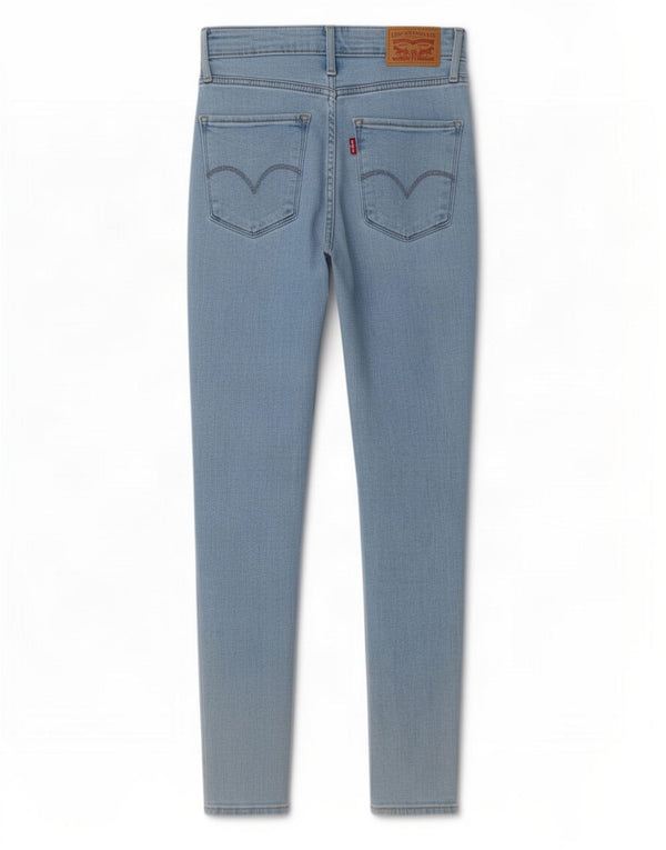 Levi's Damen 721 High Rise Skinny Jeans W25 L28 Blaue Baumwolle