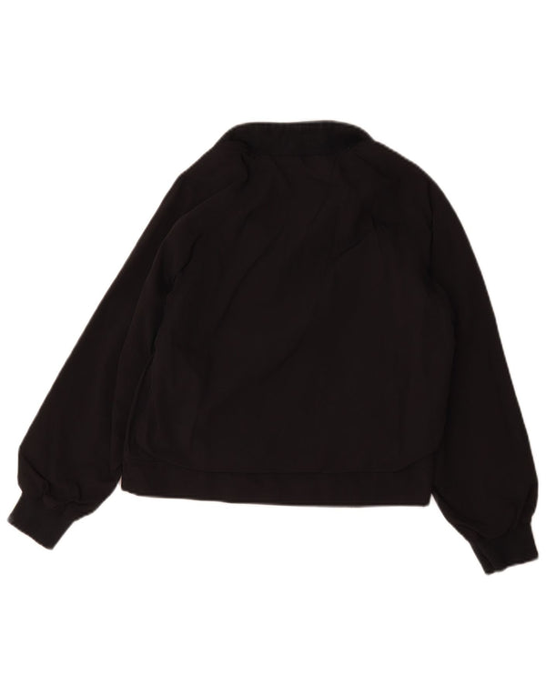 Adidas Mädchen-Trainingsanzug-Top-Jacke, 9–10 Jahre, schwarzes Polyamid