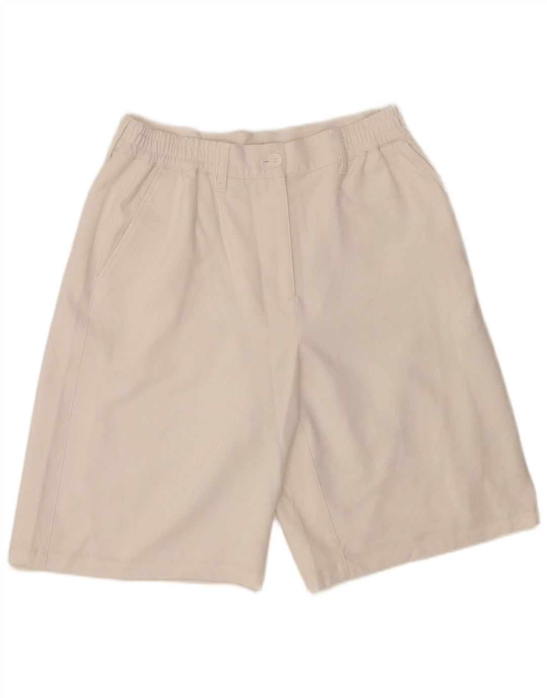 French Connection Damen Chinoshorts UK 14 Large W34 Weiß Polyester