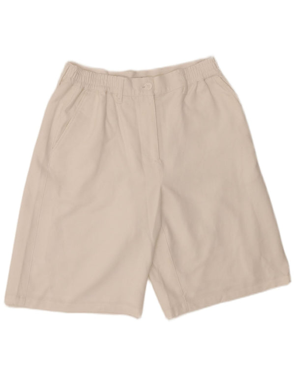 French Connection Damen Chinoshorts UK 14 Large W34 Weiß Polyester
