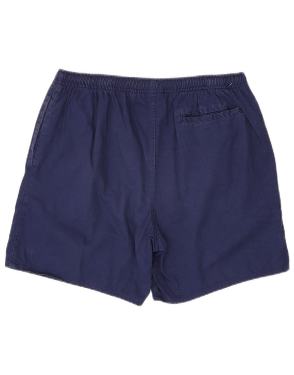 NIKE Herren-Sportshorts, mittelgroß, marineblau, Baumwolle