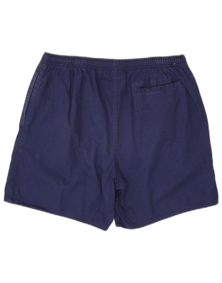 NIKE Herren-Sportshorts, mittelgroß, marineblau, Baumwolle