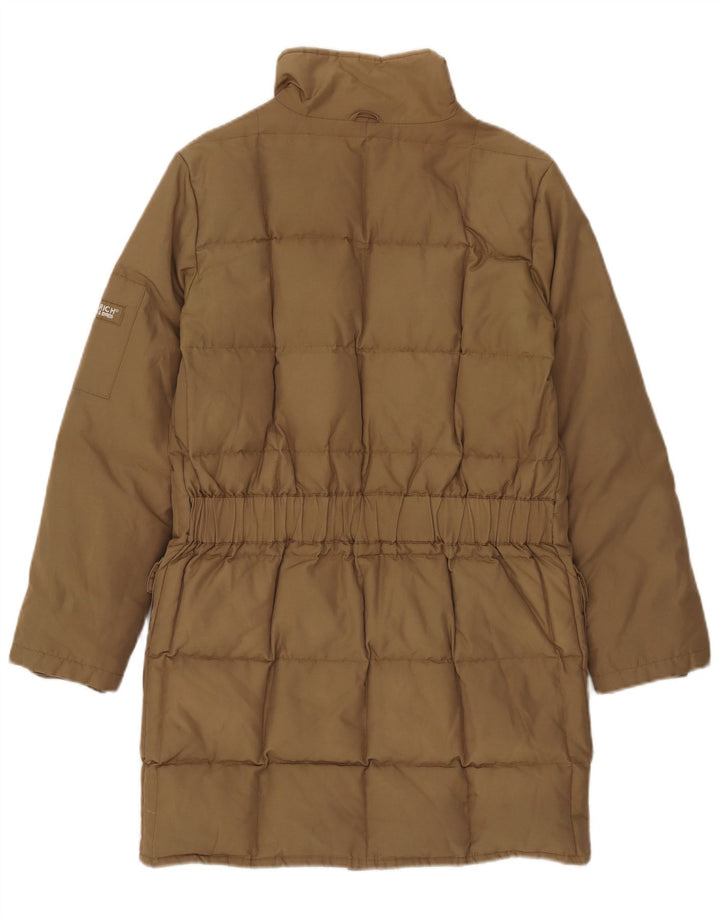 Woolrich Damen Wattierter Mantel UK 10 Small Beige Nylon