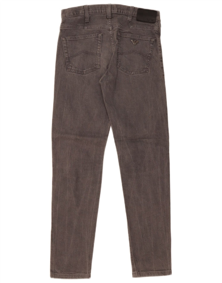 Armani Herren Slim Jeans W28 L29 Graue Baumwolle