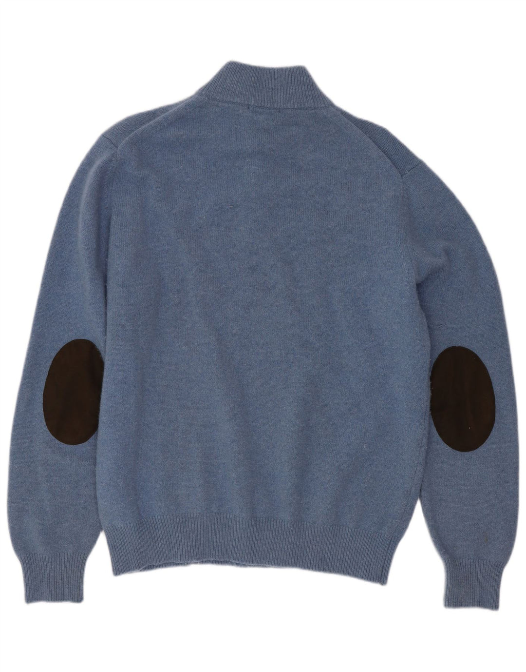 Hackett Herren-Pullover mit Reißverschluss am Hals, große blaue Wolle