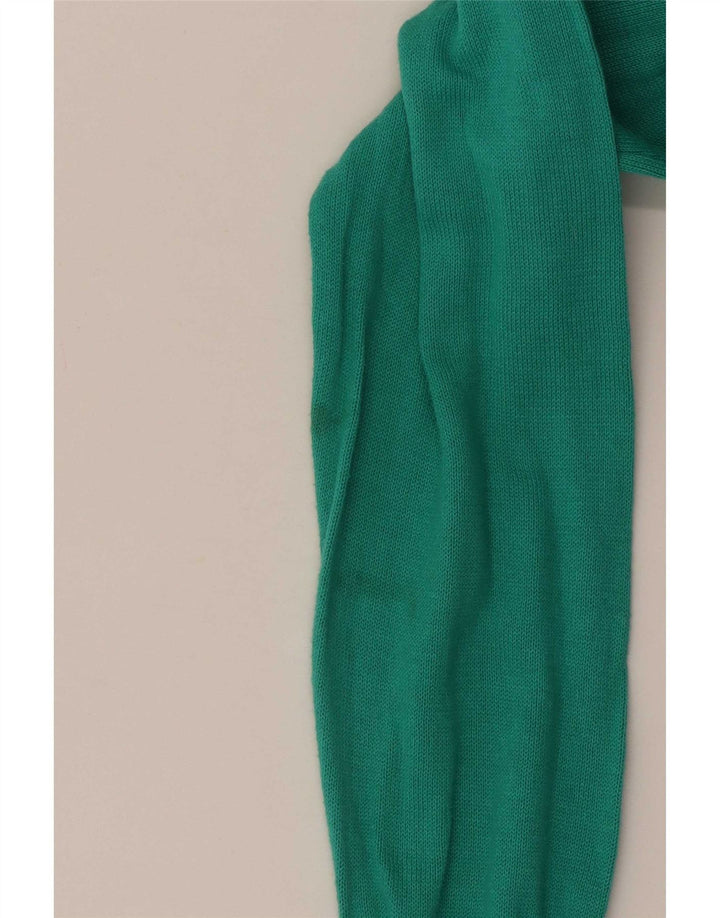 Refrigue Herren-Pullover mit U-Boot-Ausschnitt, mittelgrüne Baumwolle