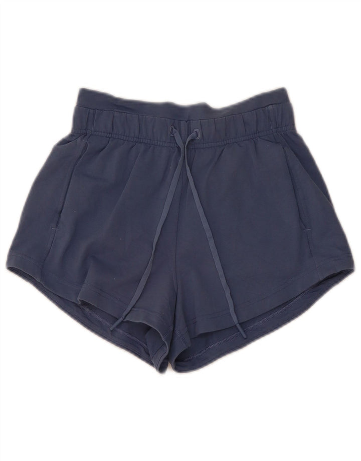 Lululemon Damen Sportshorts US 4 Small Marineblau Baumwolle