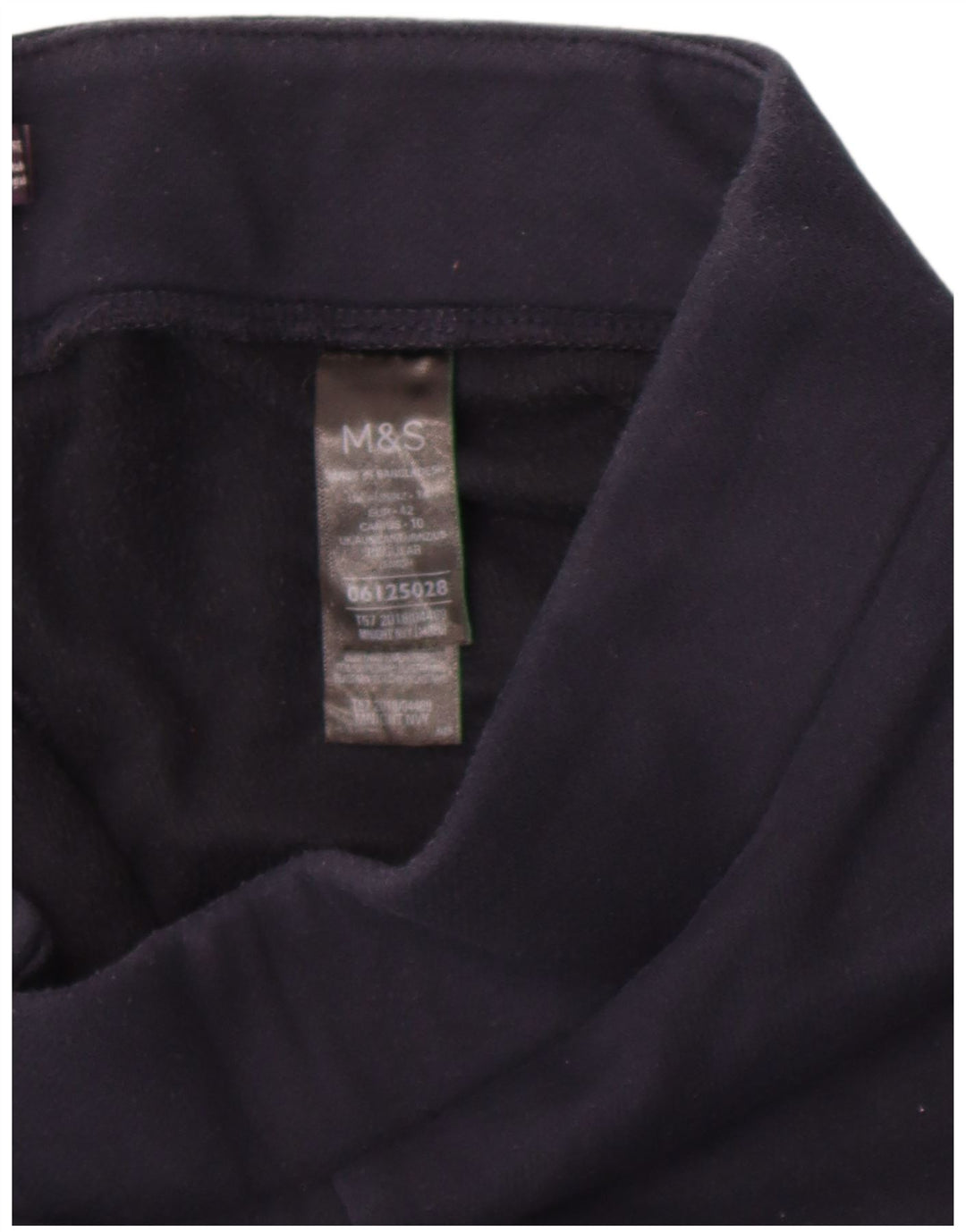 Marks & Spencer Damen Leggings UK 14 Large Marineblau Polyester