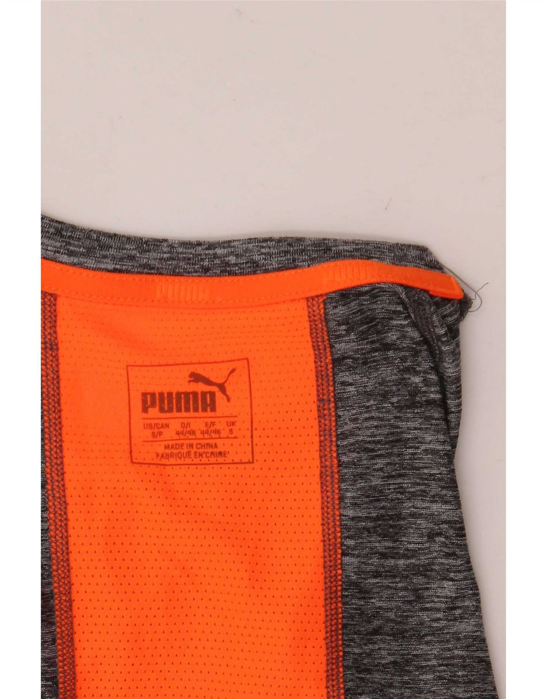 Puma Herren-Top mit langen Ärmeln, klein, Grau, Farbblock