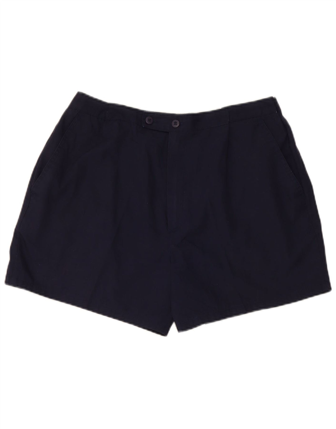 Vintage Herren Chino Shorts W30 Medium Marineblau Polyester