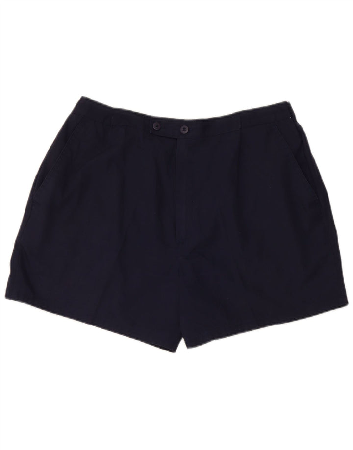 Vintage Herren Chino Shorts W30 Medium Marineblau Polyester