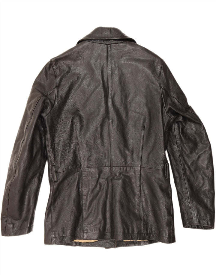 EVOLUTION Womens Leather Jacket EU 40 Medium Black Leather Vintage Evolution and Second-Hand Evolution from Messina Hembry 