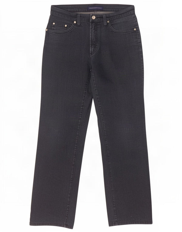 Trussardi Damen Straight Jeans W28 L30 Marineblaue Baumwolle
