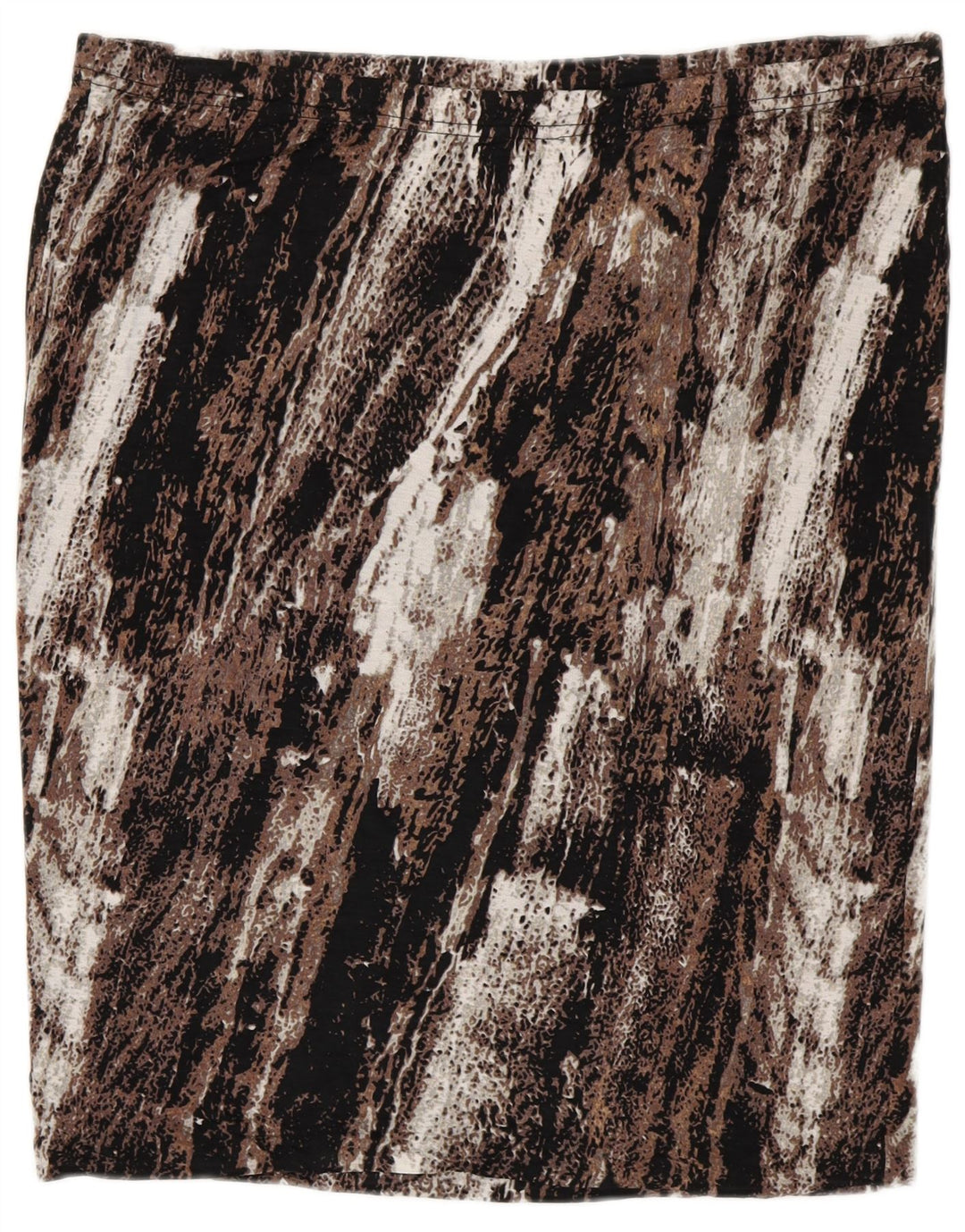 MOSSIMO Gerader Damenrock 2XL W40 Brauner Farbblock-Rayon