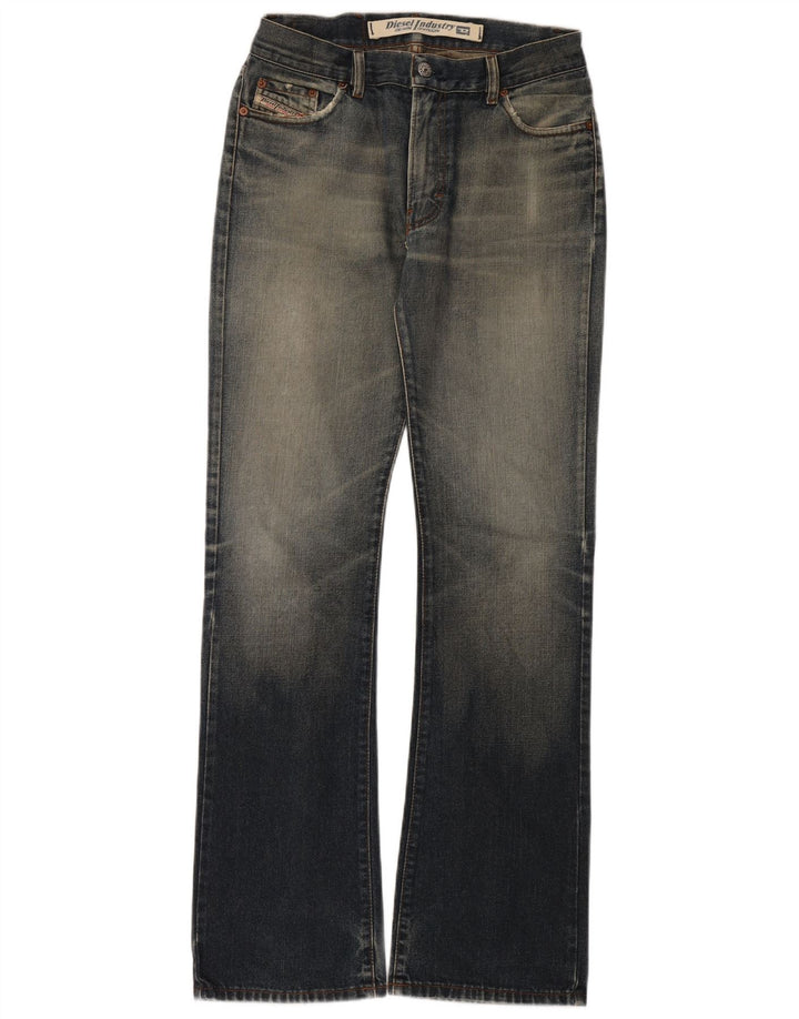 Diesel Herren Regular Bootcut Jeans W30 L34 Blaue Baumwolle