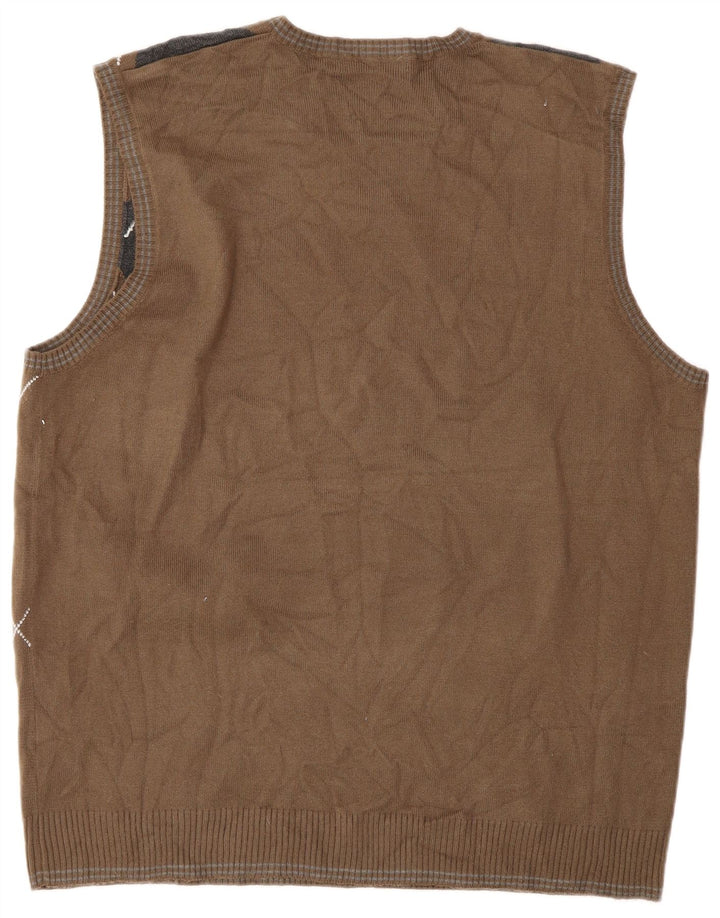 Marks & Spencer Herren-Tanktop „Autograph“, groß, braun, klassisch