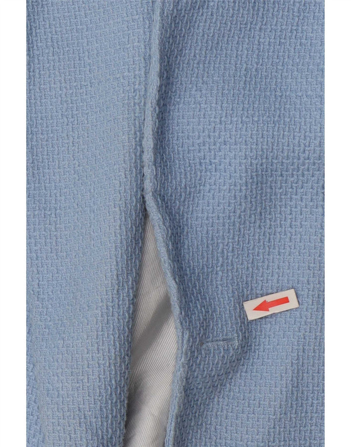 Offene Blazerjacke für Damen von Zara, Gr. 10, Größe S, Blau, Baumwolle
