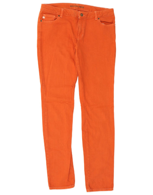 Michael Kors Damen Slim Jeans US 6 Medium W34 L32 Orange Baumwolle