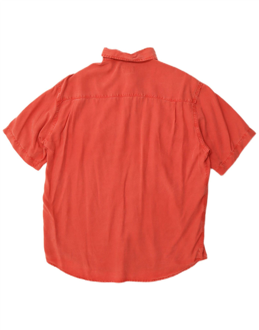 TRUSSARDI JEANS Herren Kurzarmhemd Mittelrotes Lyocell