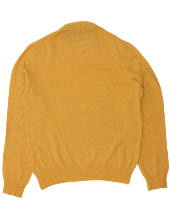 Henry Cottons Mens Crew Neck Jumper Sweater XL Yellow