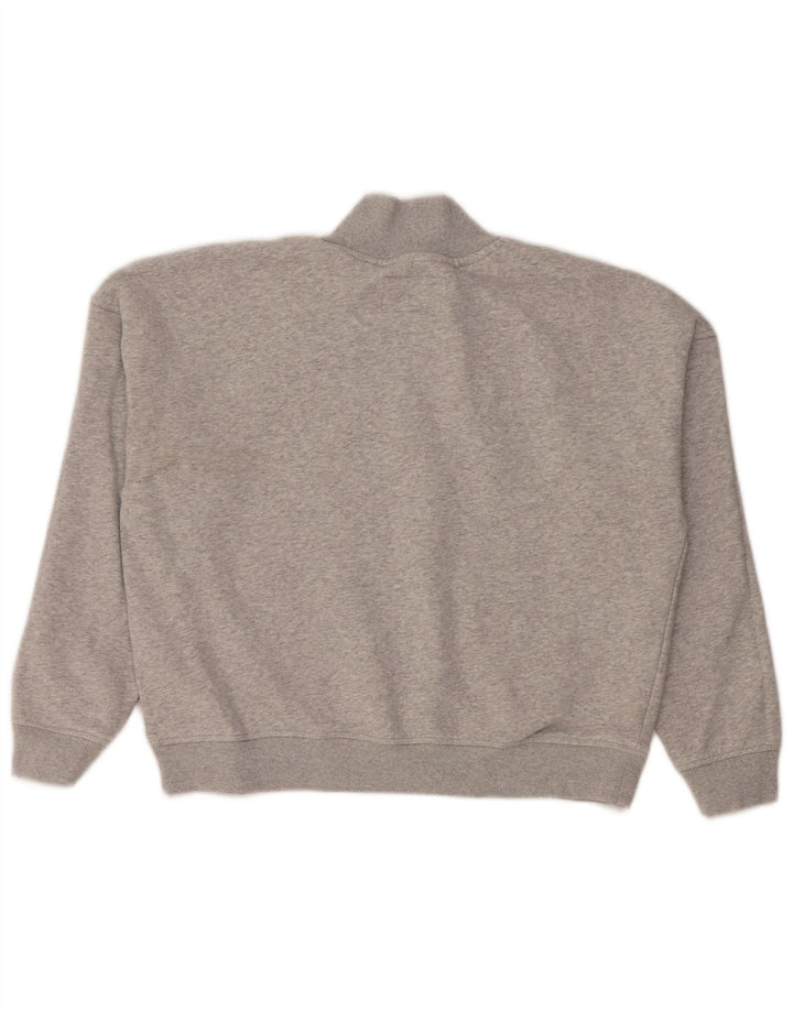 Jack Wills Crop-Oversize-Sweatshirt für Damen, Gr. 10, Größe S, Grau