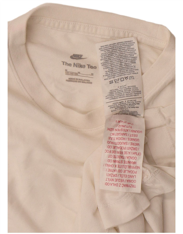 Nike T-Shirt für Jungen, 10–11 Jahre, mittelweiße Baumwolle