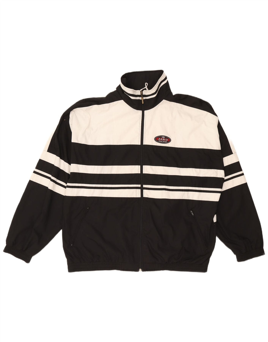 Jako Herren-Trainingsanzug-Oberteil, Jacke, XL, Schwarz, Colourblock-Polyester