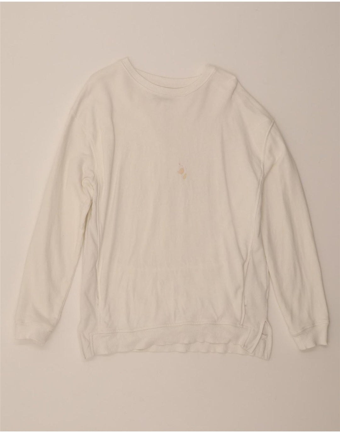 ZARA Mens Sweatshirt Jumper Medium White Cotton Vintage Zara and Second-Hand Zara from Messina Hembry 