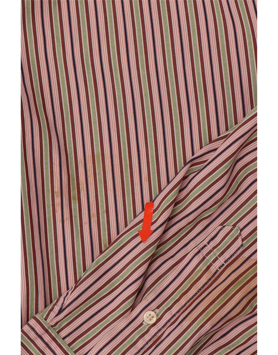 Tommy Hilfiger Herrenhemd XL Mehrfarbige Nadelstreifen-Baumwolle