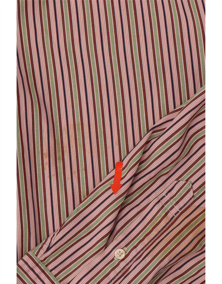 Tommy Hilfiger Herrenhemd XL Mehrfarbige Nadelstreifen-Baumwolle